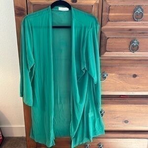 LAVENDER J Women’s Green Kimono Size M/L NWOT
